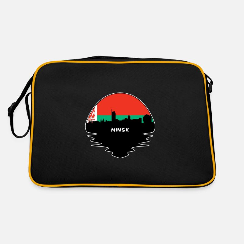 Minsk Biélorussie drapeau Skyline Silhouette voyage Sac Retro