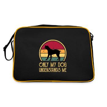 Boerboel Dog Lover Silhouette Vintage Sunset - Sac Retro - noir/or - Dos