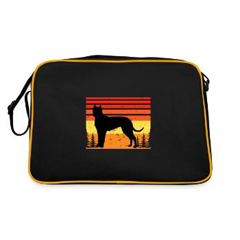 Cordoba Fighting Dog Lover Silhouette Retro Sunset - Retro Bag - black/gold - Back