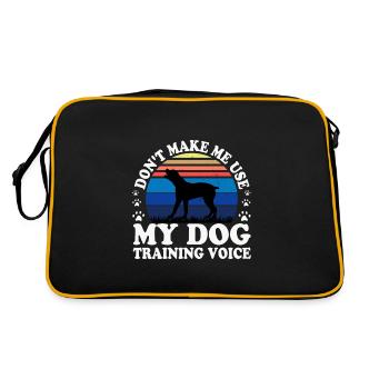 Boerboel Dog Lover Silhouette Vintage Sunset - Sac Retro - noir/or - Dos