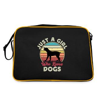 Boerboel Dog Lover Silhouette Vintage Sunset - Sac Retro - noir/or - Dos