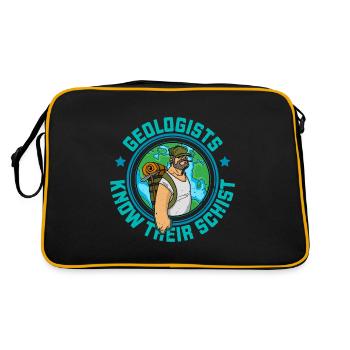 Géologue Études en sciences naturelles Profession - Sac Retro - noir/or - Dos