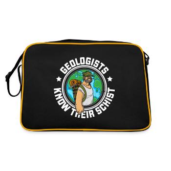 Géologue Études en sciences naturelles Profession - Sac Retro - noir/or - Dos