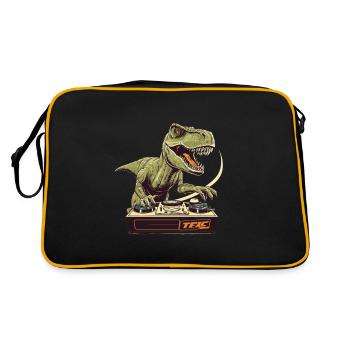 Cool T-Rex DJ avec table de mixage et station de boucle - Sac Retro - noir/or - Dos