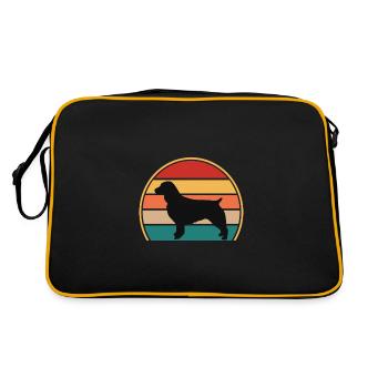 Boykin Spaniel Dog Lover Silhouette Vintage Sunset - Sac Retro - noir/or - Dos