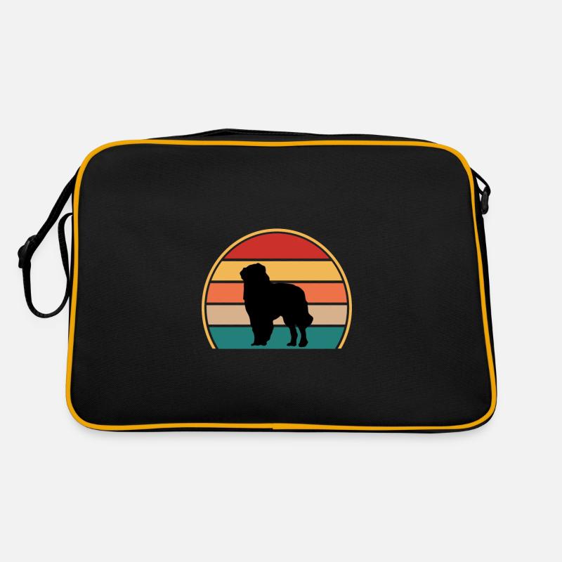 Carpathian Shepherd Dog Silhouette Retro Sunset Retro Bag