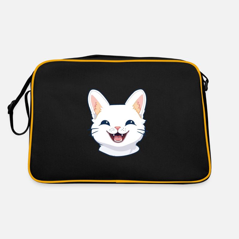 Illustration d’aquarelle de bande dessinée de chat égéen Sac Retro