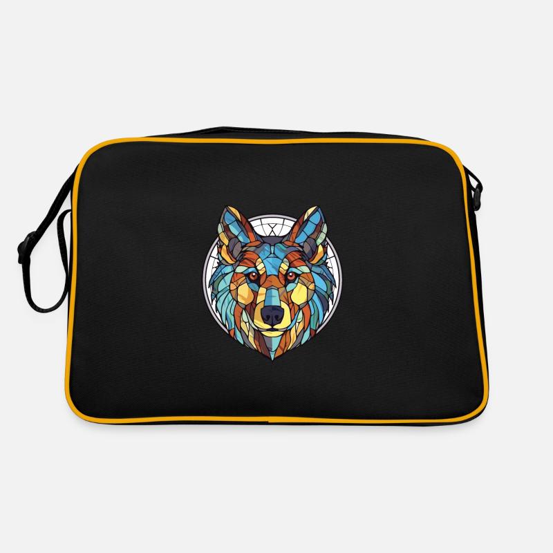 Cao De Castro Laboreiro Wolf Hunderasse Aquarell Retro Tasche