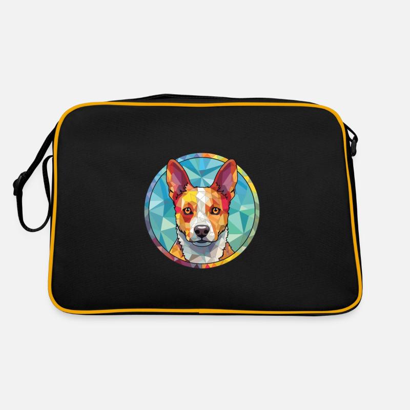 Australischer Stumpy Tail Cattle Dog Rasse Aquarell Retro Tasche