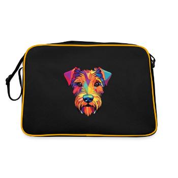 Sporting Lucas Terrier race chien aquarelle verre - Sac Retro - noir/or - Dos