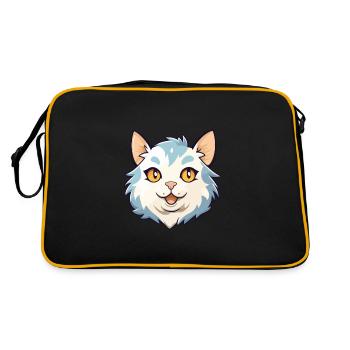 Illustration aquarelle de dessin animé de chat de Chypre - Sac Retro - noir/or - Dos