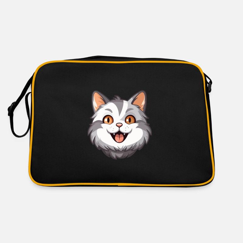 Illustration d’aquarelle de bande dessinée de chat Sokoke Sac Retro