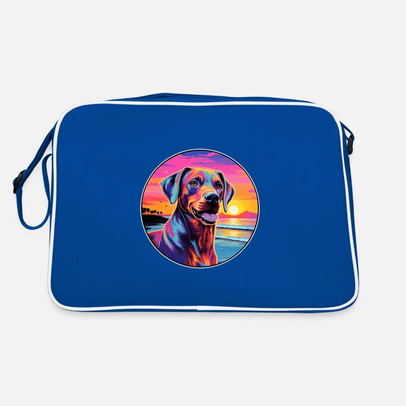 Cimarron Uruguayo Race De Chien Coloré Dessin Animé Eau Sac Retro