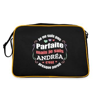 ANDRÉA PARFAITE - PRENOM ANDRÉA - Sac Retro - noir/or - Dos
