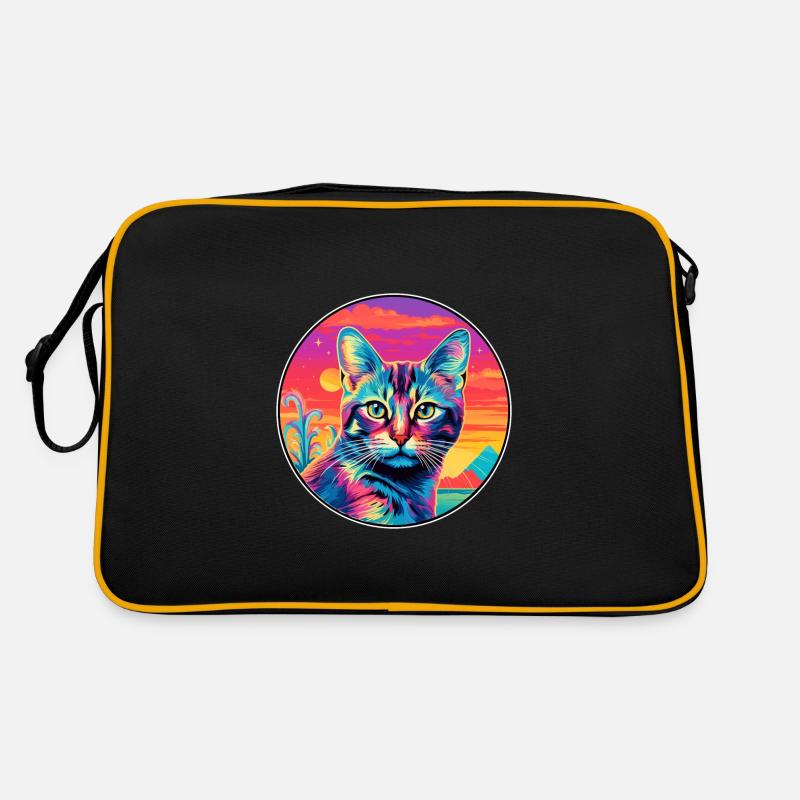 Pixie Bob Cat Race Aquarelle Dessin Animé Kawaii Animal De Compagnie Sac Retro