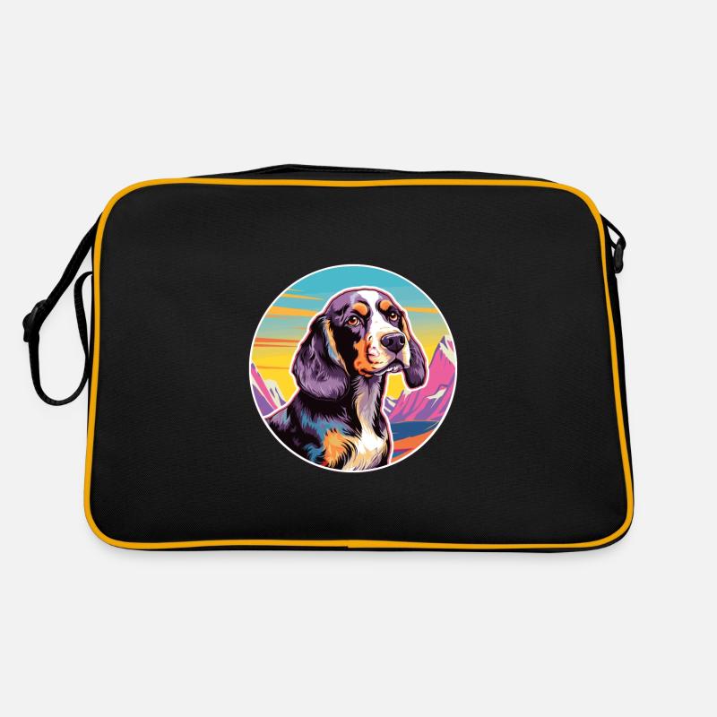 Ariege Pointer Dog Breed Cartoon Kawaii Watercolor Retro Bag