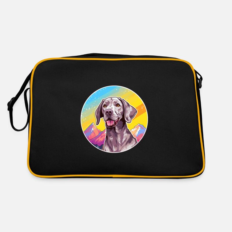 Slovakian Rough Haired Pointer Dog Breed Cartoon K Retro Bag