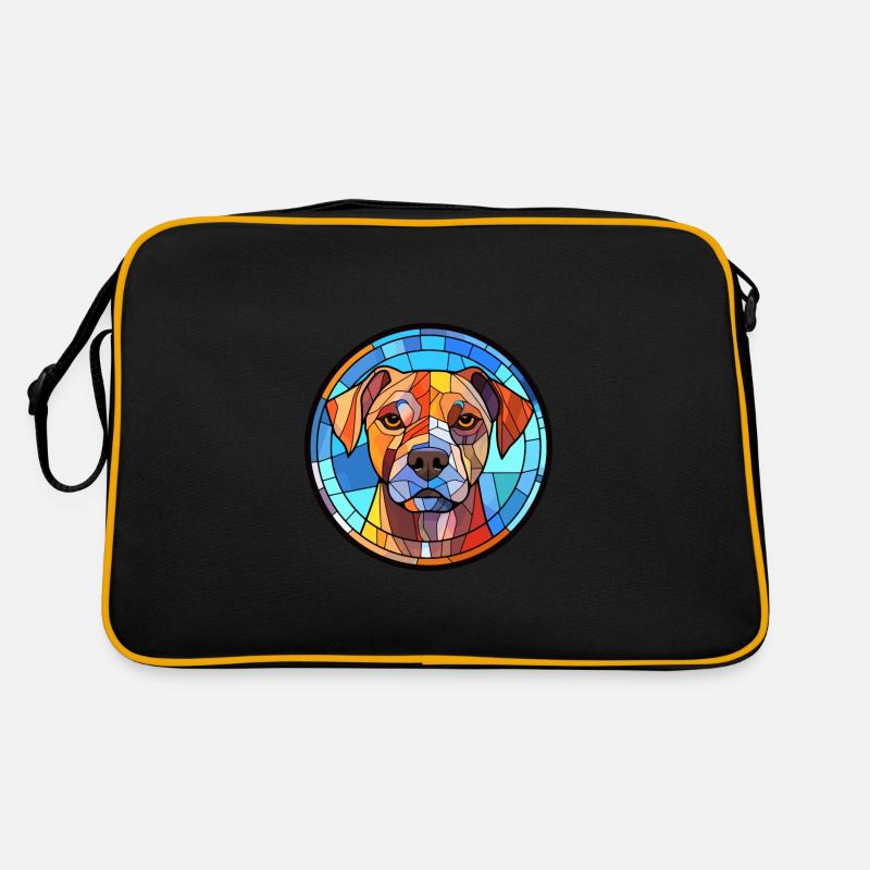 Bully Kutta chien race vitrail coloré eau Sac Retro