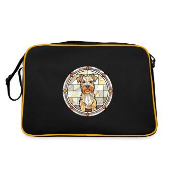 Lucas Terrier chien race vitrail coloré Wat - Sac Retro - noir/or - Dos