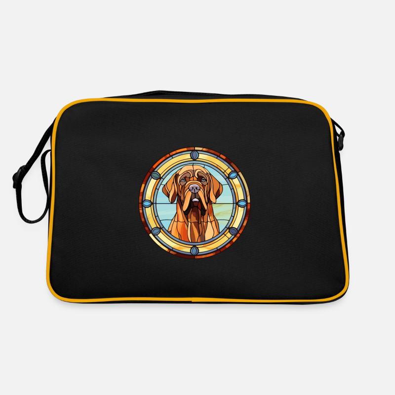 Mallorca Mastiff Hunderasse Buntglas Bunt Retro Tasche