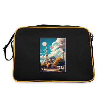 Edirne Turkey Vintage Travel Poster WPA Souvenir - Retro Bag - black/gold - Back