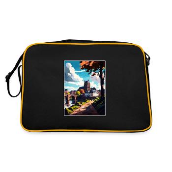 Trier Germany Vintage Travel Poster WPA Souvenir - Retro Bag - black/gold - Back