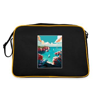 Minorque Espagne Vintage voyage affiche WPA Souvenir - Sac Retro - noir/or - Dos