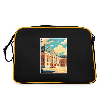 Château de Versailles Ouest décoration affiche de voyage - Sac Retro - noir/or - Dos