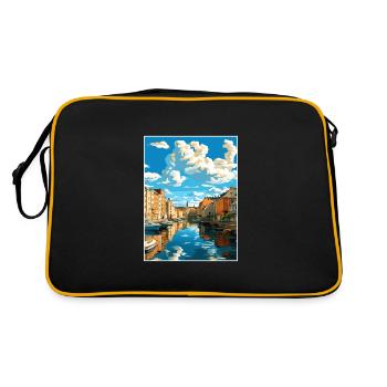 Tampere Finland Vintage Travel Poster WPA Souvenir - Retro Bag - black/gold - Back