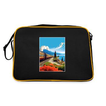 Orient Express Europe déco Vintage Affiche de voyage - Sac Retro - noir/or - Dos