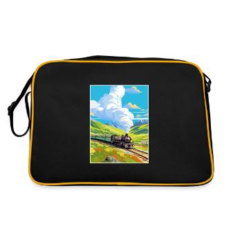 Orient Express Europe déco Vintage Affiche de voyage - Sac Retro - noir/or - Dos