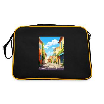 Aix En Provence France Vintage Travel Poster WPA - Retro Bag - black/gold - Back