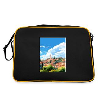 Aix En Provence France Vintage Travel Poster WPA - Retro Bag - black/gold - Back