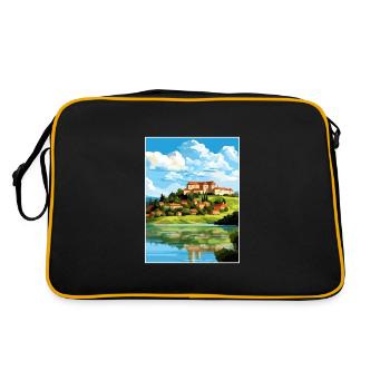 Château de Ptuj Slovénie Lac Bled Affiche de voyage - Sac Retro - noir/or - Dos