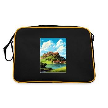 Château de Ptuj Slovénie Lac Bled Affiche de voyage - Sac Retro - noir/or - Dos