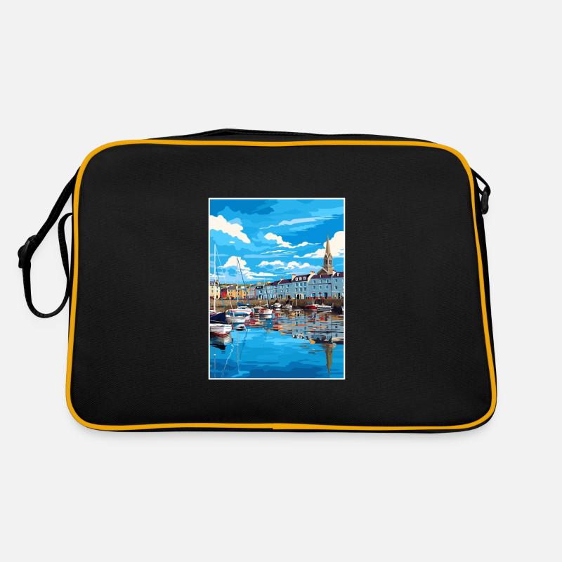 Padstow Harbour Padstowwall Cornwall Travel Poster Retro Bag