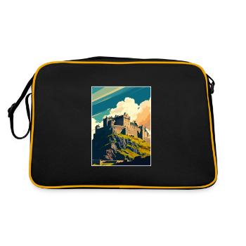 Stirling Scotland Castle Vintage Travel Poster WPA - Sac Retro - noir/or - Dos