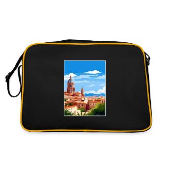 Murica Spain Vintage Travel Poster WPA Souvenir - Retro Bag - black/gold - Back