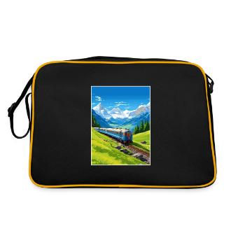 Orient Express Europe déco Vintage Affiche de voyage - Sac Retro - noir/or - Dos