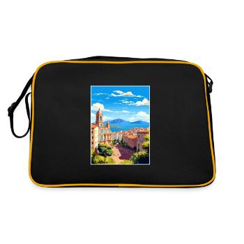 Malaga Espagne Vintage voyage affiche WPA Souvenir - Sac Retro - noir/or - Dos