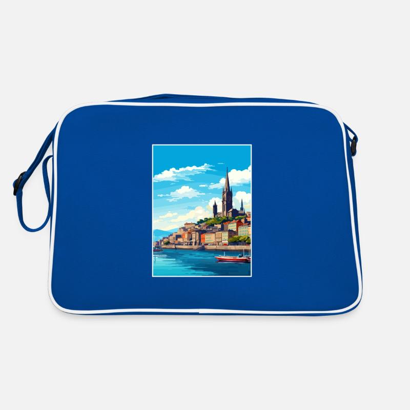 Saint-Jacques-de-Compostelle Espagne Affiche de voyage Vintage Sac Retro
