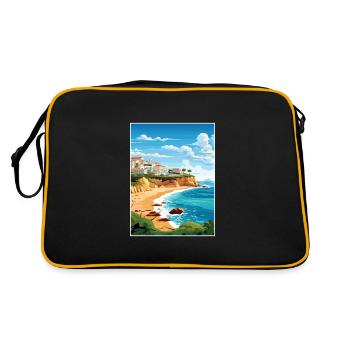 Lagos Portugal Vintage voyage affiche WPA Souvenir - Sac Retro - noir/or - Dos