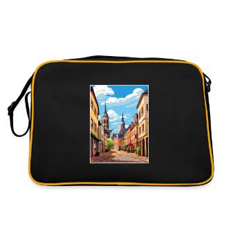 Trier Germany Vintage Travel Poster WPA Souvenir - Retro Bag - black/gold - Back