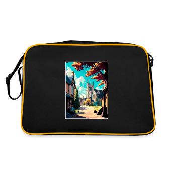 Chipping Campden England Vintage Travel Poster WPA - Retro Bag - black/gold - Back