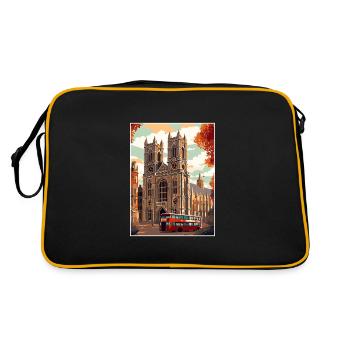 Westminster Abbey London Vintage Travel Poster WPA - Retro Bag - black/gold - Back