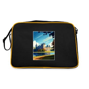 Inveraray Castle Scotland Affiche de voyage Vintage - Sac Retro - noir/or - Dos