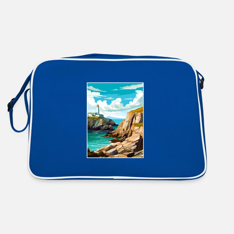 South Stack falaises Anglesey Vintage affiche de voyage Sac Retro