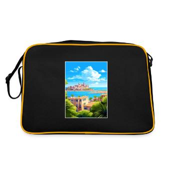 Palma de Majorque Espagne Vintage voyage affiche WPA - Sac Retro - noir/or - Dos