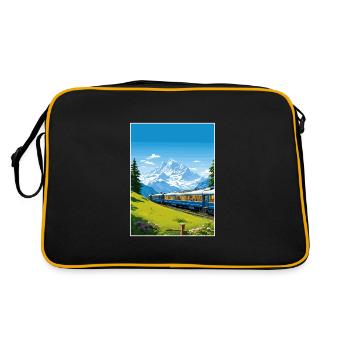 Orient Express Europe déco Vintage Affiche de voyage - Sac Retro - noir/or - Dos