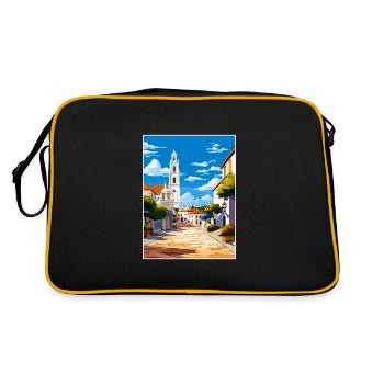 Fatima Portugal Vintage Travel Poster WPA Souvenir - Retro Bag - black/gold - Back